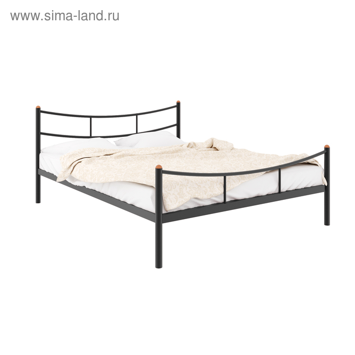 

Кровать «Софья Плюс», 1200×2000 мм, металл, цвет чёрный