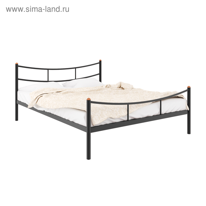 Кровать «Софья Плюс», 1800×2000 мм, металл, цвет чёрный кровать каролина плюс 1800 × 2000 мм металл цвет чёрный