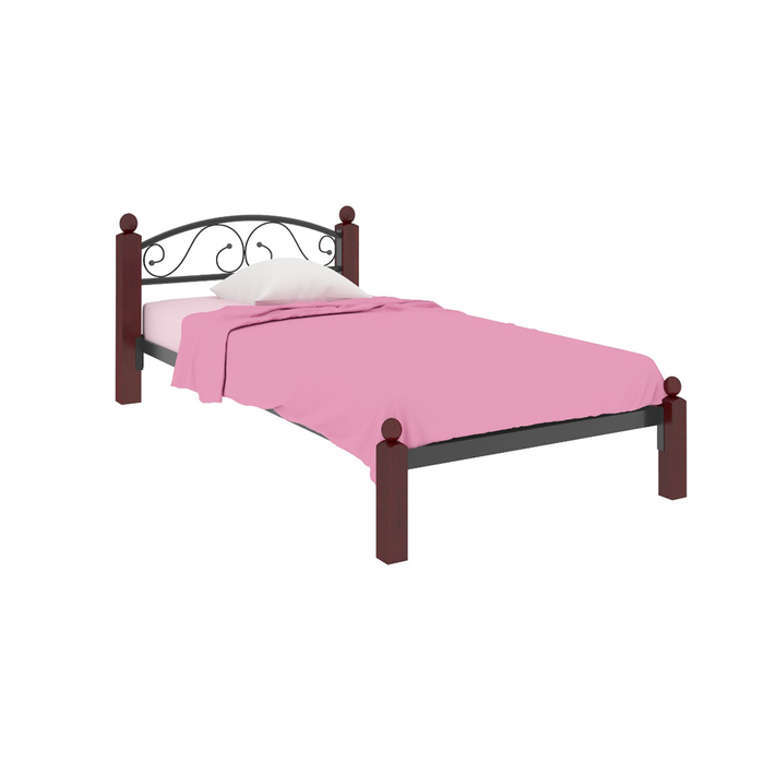 Кровать "Вероника Мини Люкс", 190x90 cм, каркас чёрный