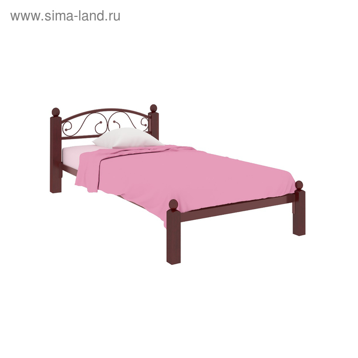 Кровать «Вероника Мини Люкс», 900×1900 мм, металл, цвет коричневый