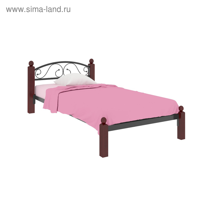 

Кровать «Вероника Мини Люкс», 800×1900 мм, металл, цвет чёрный
