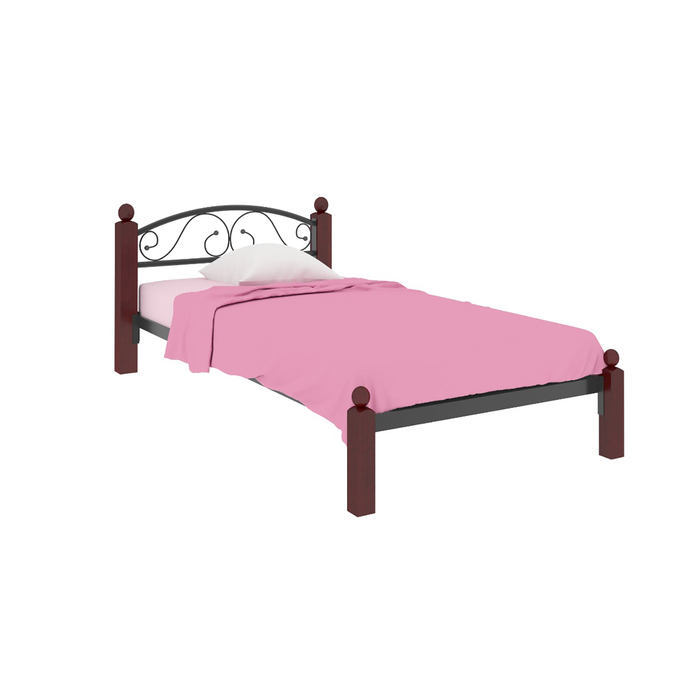 Кровать "Вероника Мини Люкс", 200x90 cм, каркас чёрный