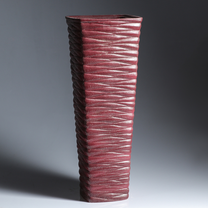 Ваза "Квадрат", каралловый