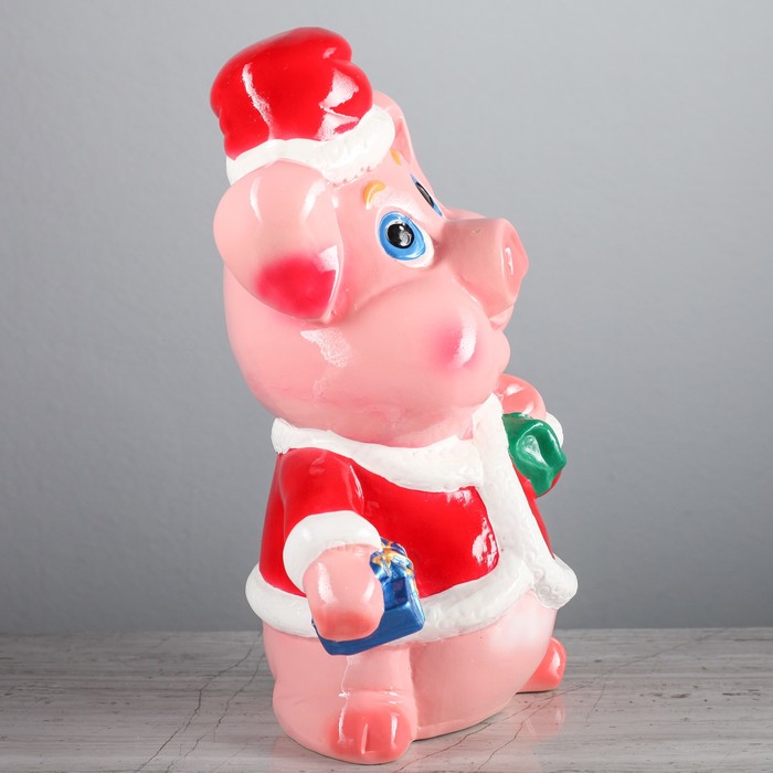 Копилка "Поросёнок с подарками" глянец