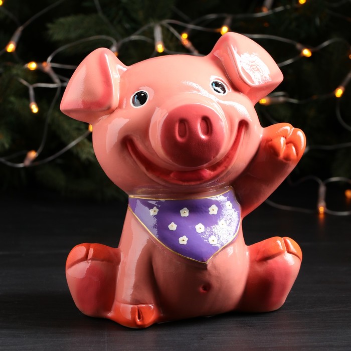 Копилка "Поросёнок Шпунтик" глянец