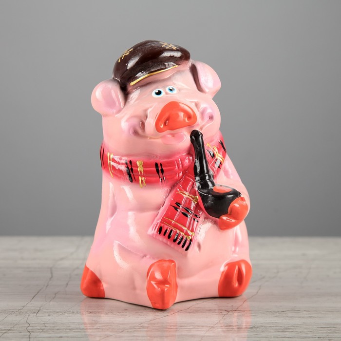 Копилка "Поросёнок Шерлок №1" малая, гляней