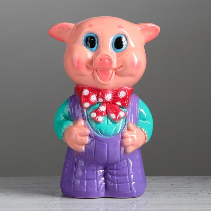 Копилка "Поросёнок Васёк" большая, глянец