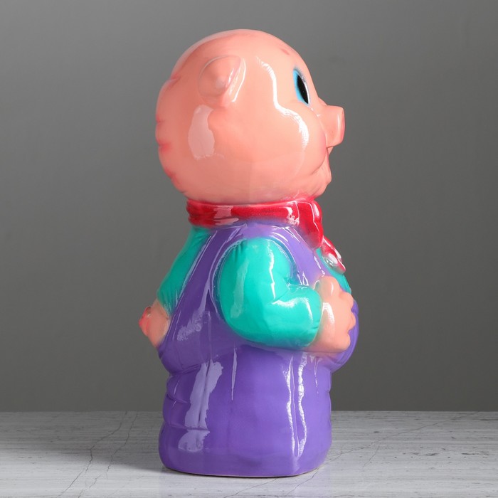 Копилка "Поросёнок Васёк" большая, глянец