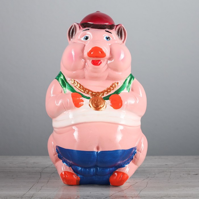 Копилка "Поросёнок Реальный кабан" глянец