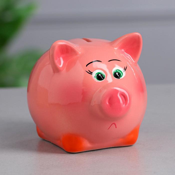 Копилка "Поросёнок Пупсик" малая, глянец