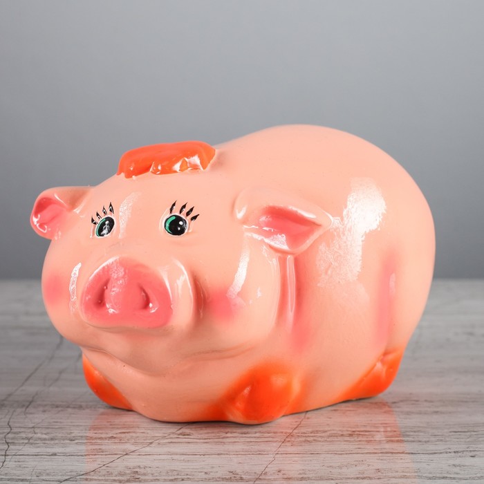 Копилка "Поросёнок Пончик" малая, глянец