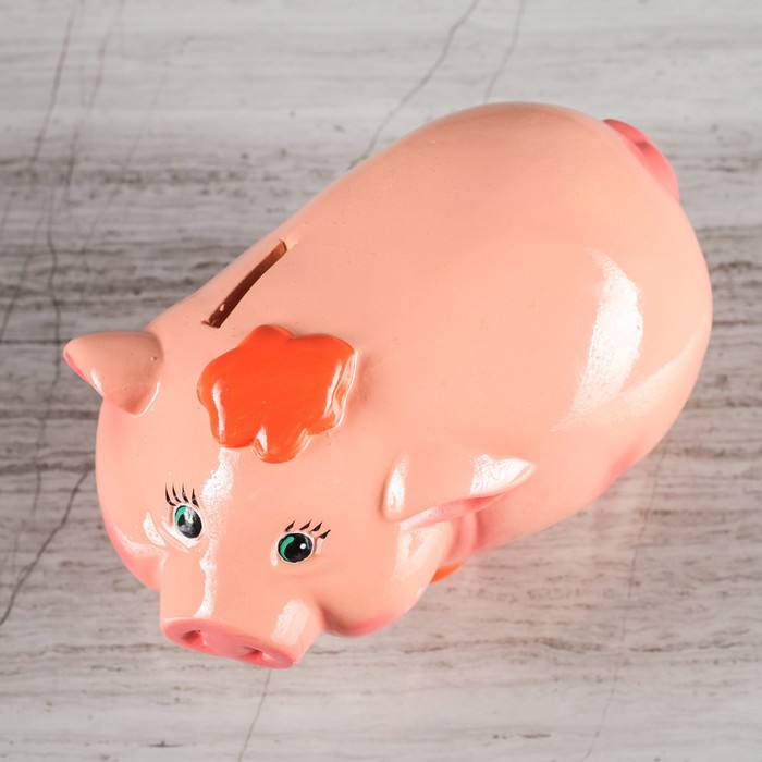 Копилка "Поросёнок Пончик" малая, глянец