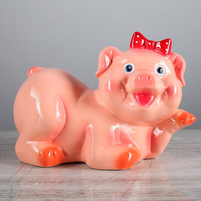 Копилка "Поросёнок Кроха" глянец