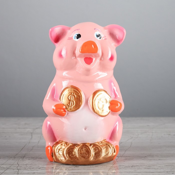 Копилка "Поросёнок Викки с монетами" глянец