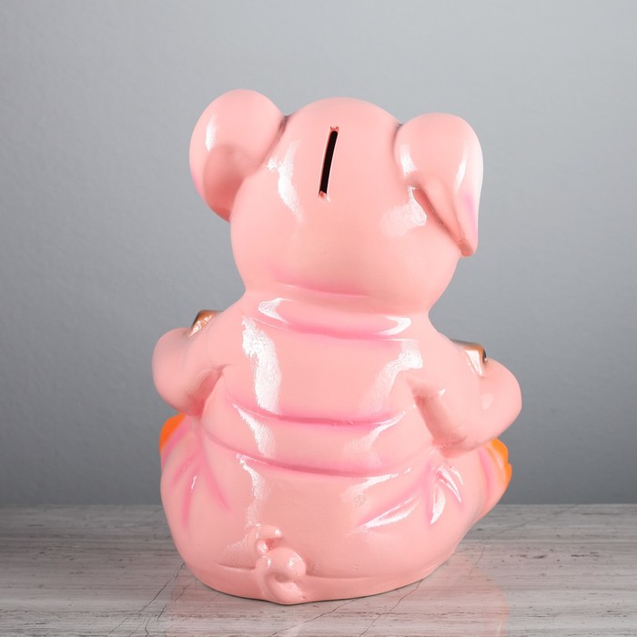 Копилка "Поросёнок Welcome" большой, глянец