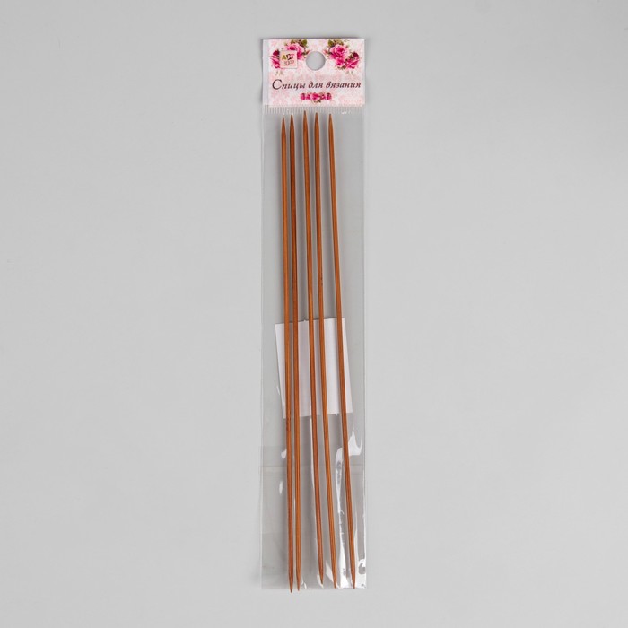 Спицы для вязания, чулочные, d=2мм, 20см, 5шт