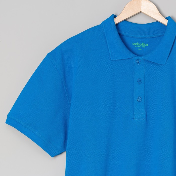 Футболка поло мужская арт.PM0110301031StandartL, цвет синий, р-р 48-50 (L)