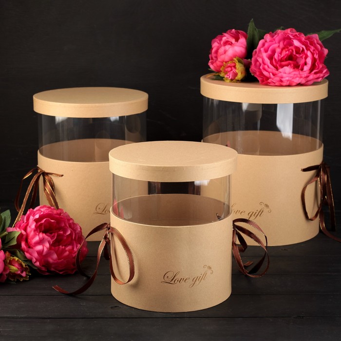 Набор коробок 3в1, 25 х 25 х 21 - 20 х 20 х 14 см