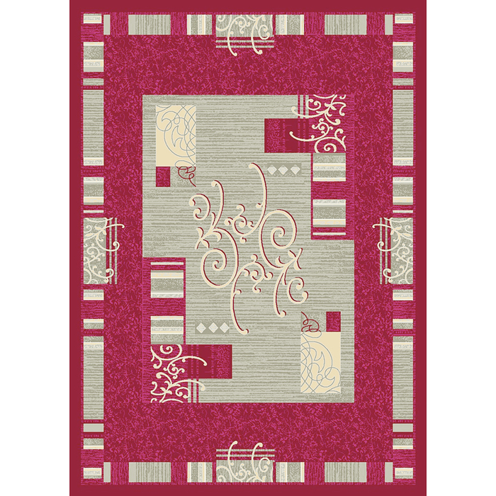 Ковер ФОКУС 166х230 см, цвет красный 330, войлок 195 г/м