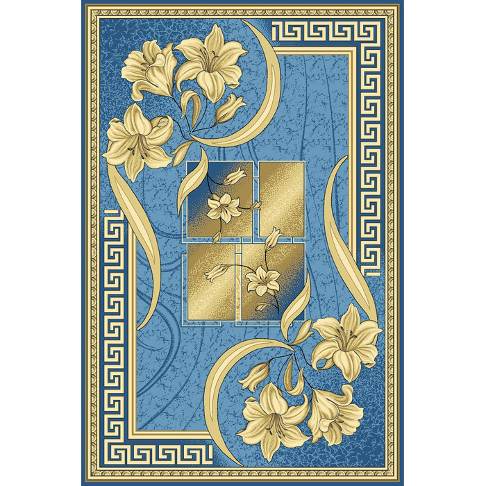 Ковер АЛЬБА 200х300 см, цвет синий 500, войлок 195 г/м