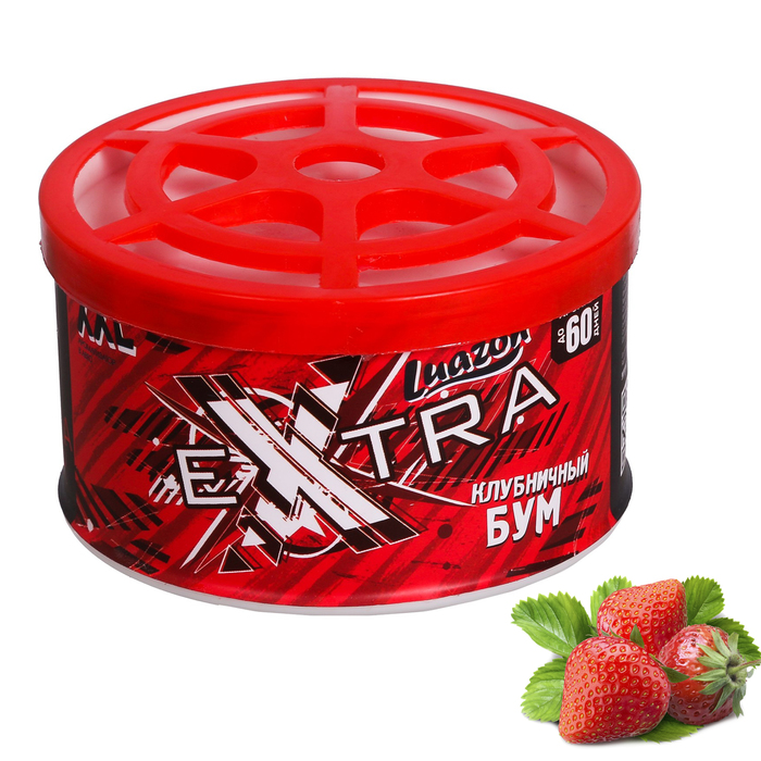 Ароматизатор под сиденье "Клубничный бум", 10 х 6 см