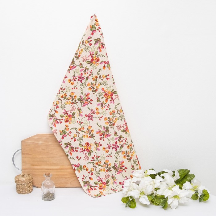 Набор полотенец вафельных 3 шт 40х70 см Радушная хозяйка "Барбарис", 165г/м2, хл100%