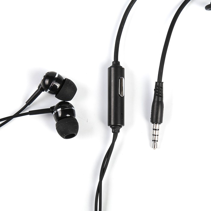 Гарнитура Smarterra DA-X300HS, микрофон, кнопка ответа, черная