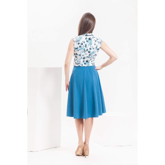 Юбка женская Ю-219, размер 52, цвет синий