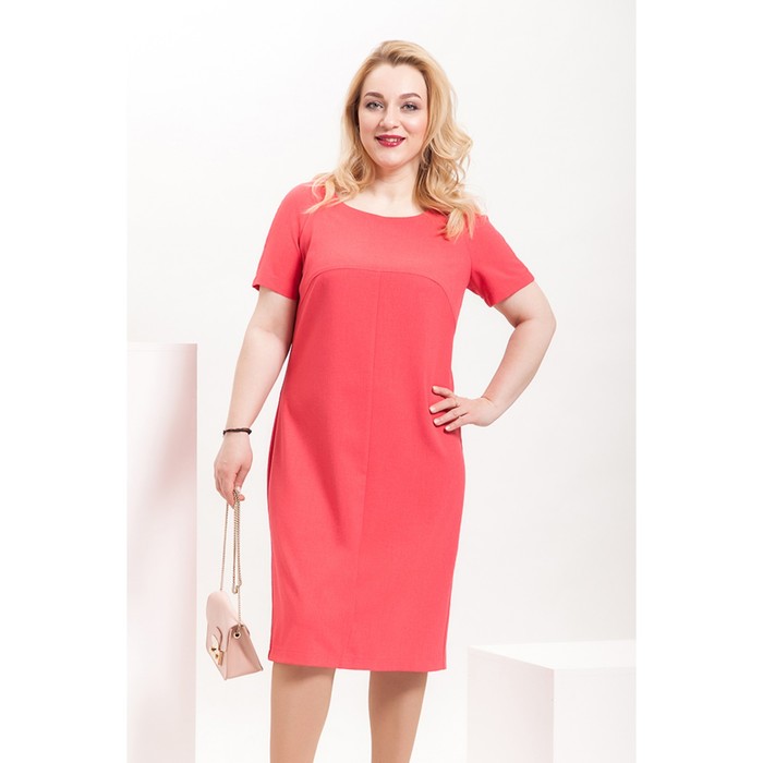 Платье женское П-469/4, размер 58, цвет коралловый