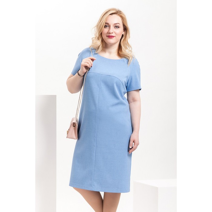 Платье женское П-469/5, размер 50, цвет голубой