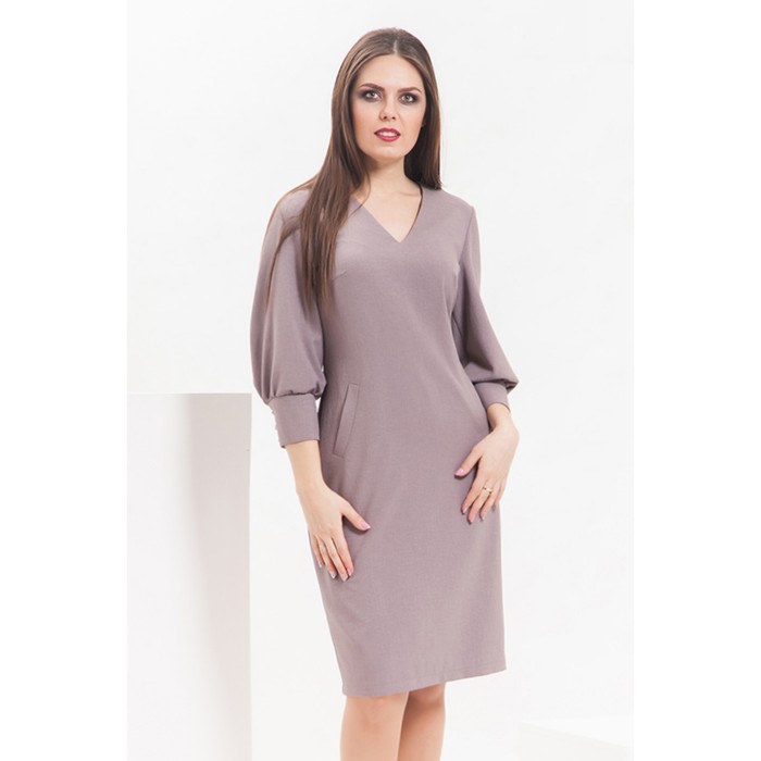 Платье женское П-0504/1, размер 48, цвет какао