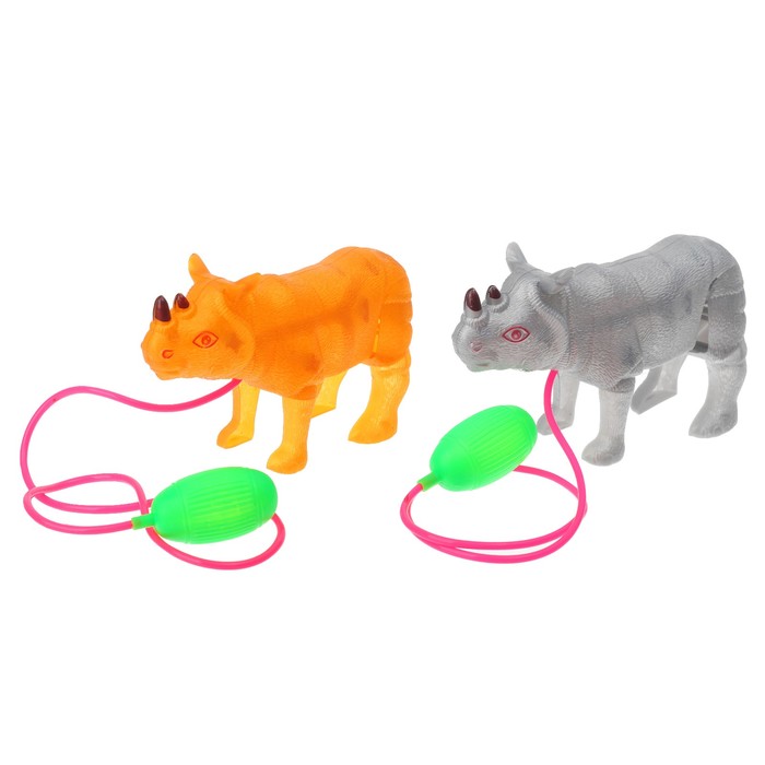 Прыгающий "Трицератопс", цвета МИКС