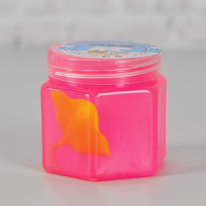 Лизун "Морские жители" твердый с игрушкой внутри, цвета МИКС