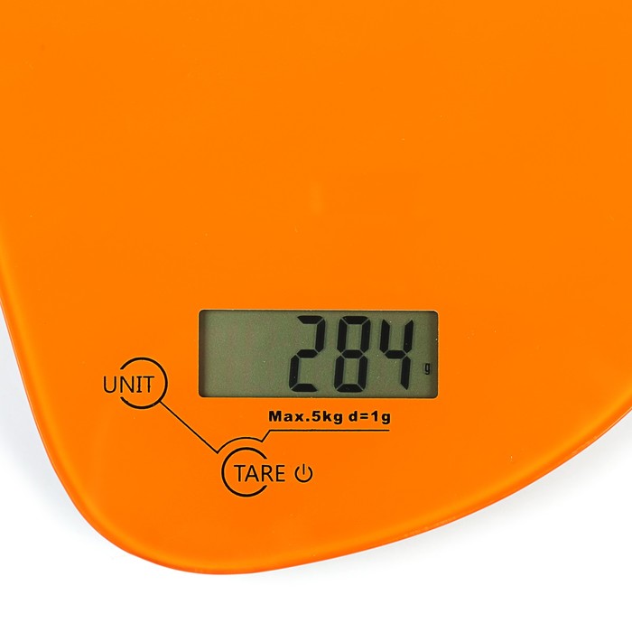 Весы кухонные Bayerhoff BH-5605, электронные, до 5 кг, оранжевые