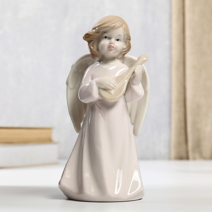 Сувенир керамика "Ангел с струнным инструментом" 17,5х9х7,5 см