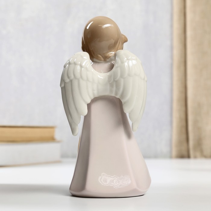 Сувенир керамика "Ангел с струнным инструментом" 17,5х9х7,5 см