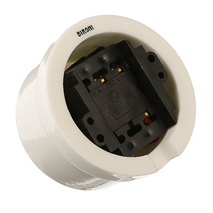 Выключатель Bironi "Лизетта", 2 клавиши, цвет белый