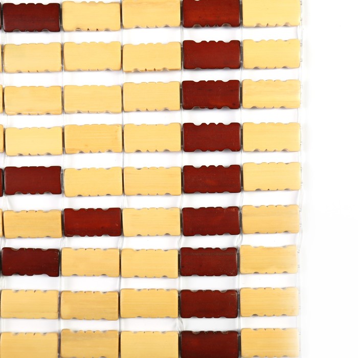 Накидка-массажер на сиденье из бамбука с капюшоном, 43 х 115 см, рисунок, цвет бежевый