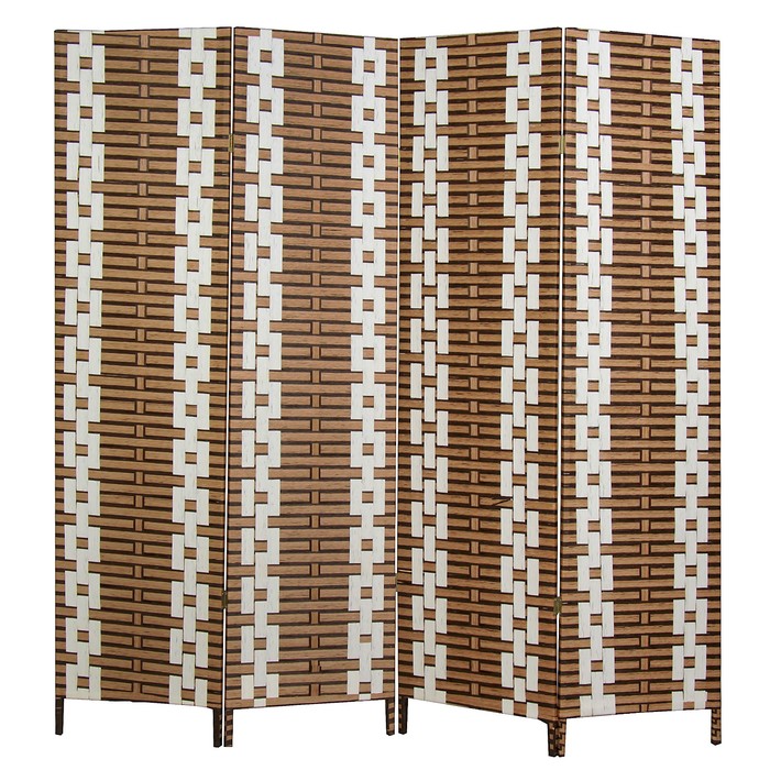 Ширма банная, плетёная 180х180см