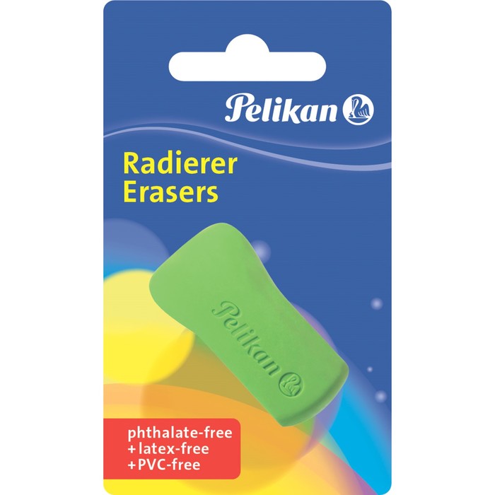 Ластик Pelikan DR20 синтетика микс*4цв, бл 622613