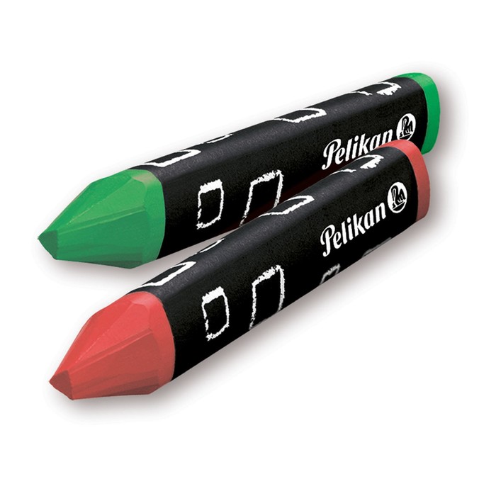Мелки восковые 8цв Pelikan трехгранный + точилка, п/п 722942