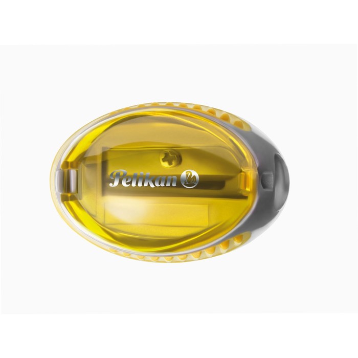 Точилка 1 отверстие с контейнером Pelikan микс*4цвета, дисплей 700214