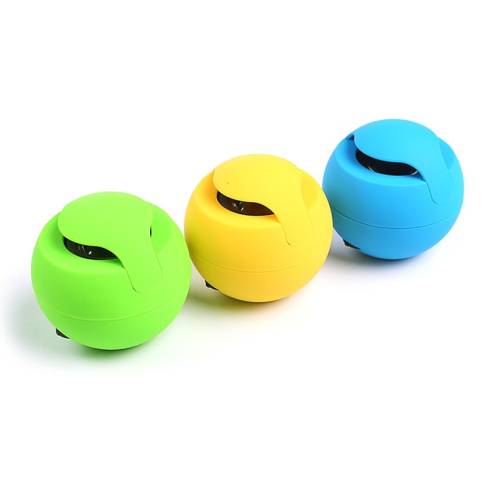 Беспроводная колонка шар Bluetooth, карты TF, microUSB, Soft Touch, чёрная