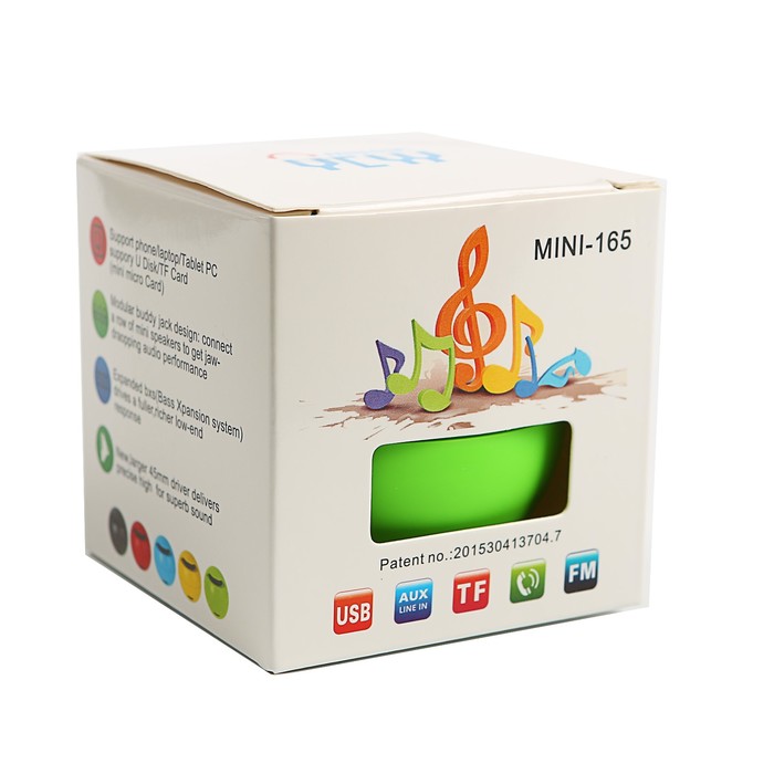 Беспроводная колонка шар Bluetooth, карты TF, microUSB, Soft Touch, чёрная