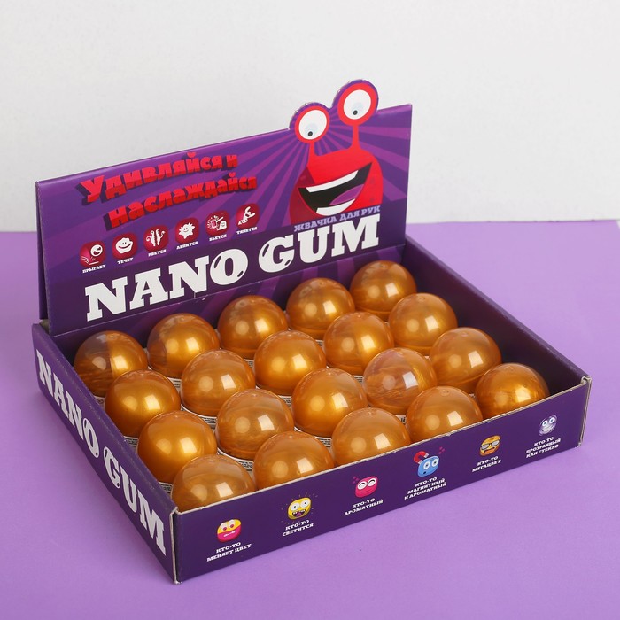 Жвачка для рук, металлик золото, 25 г