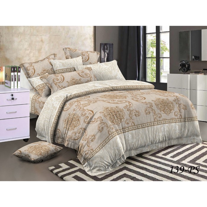 КПБ евро, 220х250 см, 200х220 см, 50х70 см, 70х70 см по 2 шт., полисатин 31/139-PS