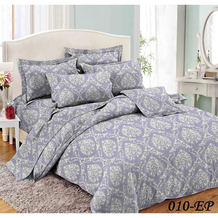 КПБ 1,5 сп., 150х220 см, 145х215 см, 70х70 см-2 шт., поплин 15/010-EP