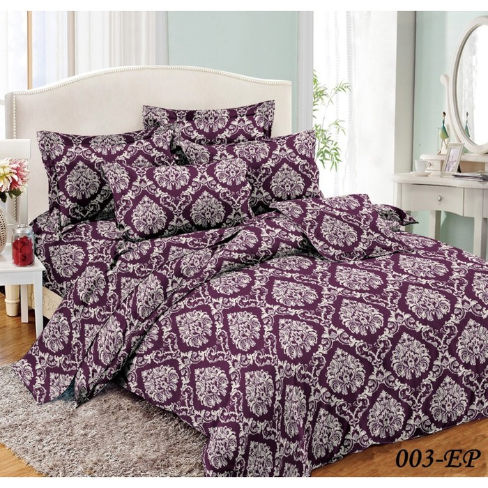 КПБ евро, 220х240 см, 200х220 см, 50х70 см, 70х70 см по 2 шт., поплин 31/003-EP