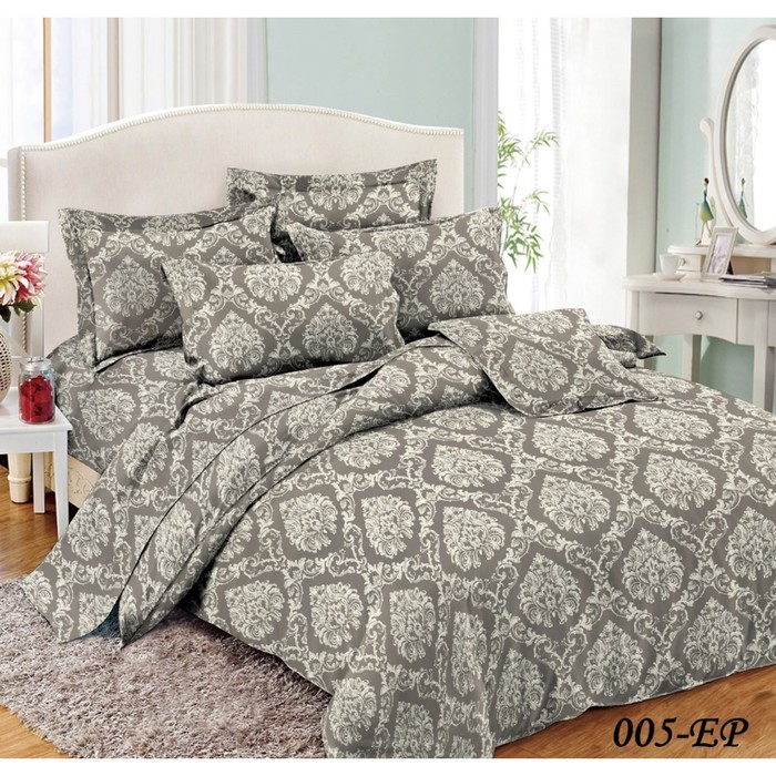 КПБ евро, 220х240 см, 200х220 см, 50х70 см, 70х70 см по 2 шт., поплин 31/005-EP