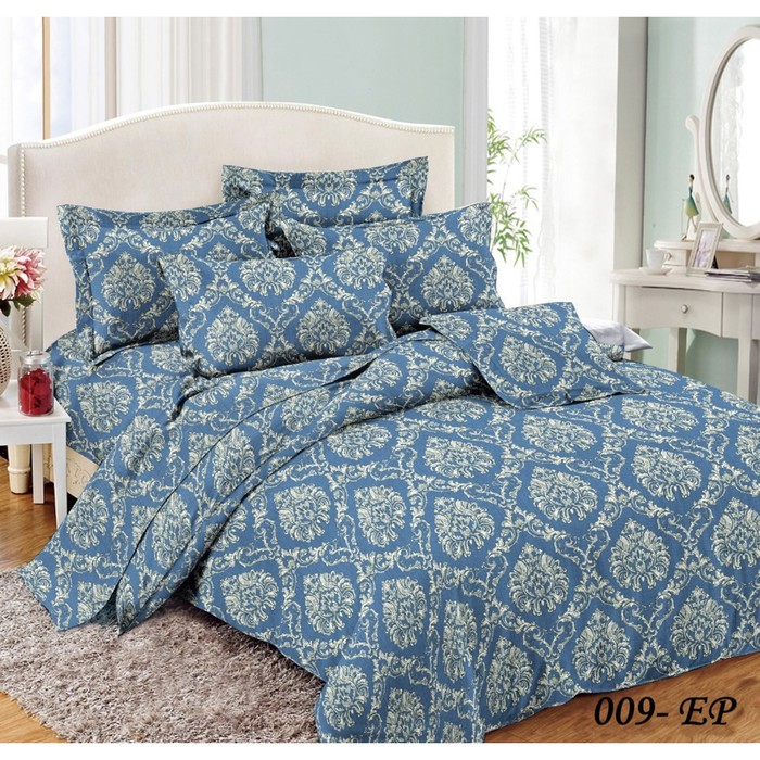 КПБ евро, 220х240 см, 200х220 см, 50х70 см, 70х70 см по 2 шт., поплин 31/009-EP